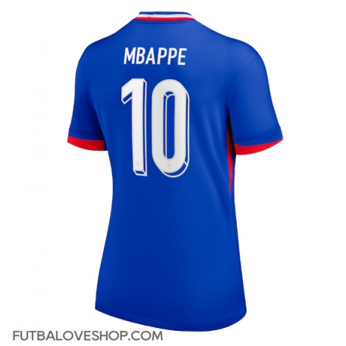 Dres Francúzsko Kylian Mbappe #10 Domáci pre Ženy ME 2024 Krátky Rukáv